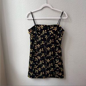 Urban outfitters floral mesh mini dress small